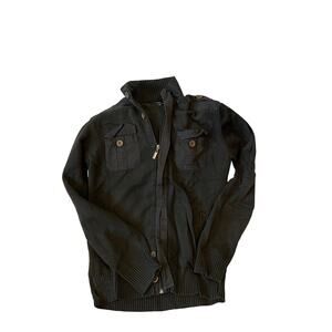 Truth Substance Common Sense Knit Bomber Mens M